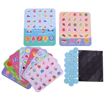 

Kids English Wooden Memory Match Animal Number Flag Game Children Early Educational 3D Puzzles Family Party Casual Game Puzzle