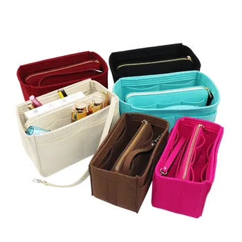

Portable Travel Makeup Bag, Large Capacity Cosmetic Brush Holder Bag Case with Removable Dividers and Detachable Strap