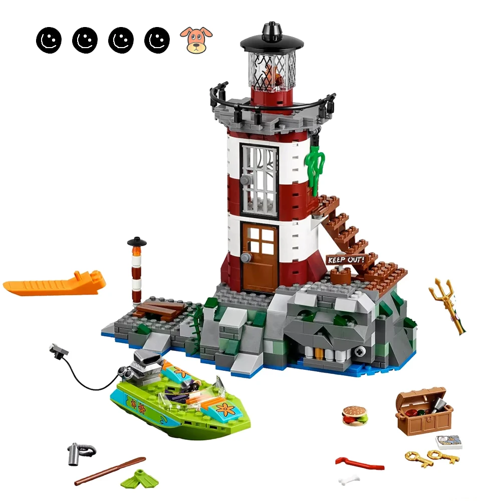 Cena Nadające się do 75903 Scooby Doo Haunted Lighthouse zestaw zwierząt pies figurka mini Bela 10431 budynku klocki dla dzieci prezenty