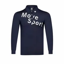 Рубашка для гольфа мужская весенняя и осенняя однотонная одежда для гольфа с длинным рукавом Костюм для гольфа быстросохнущая дышащая футболка для гольфа