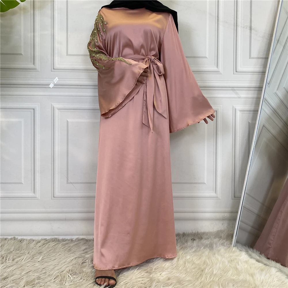 Vestidos Satin Kaftan Abaya Dubai ...