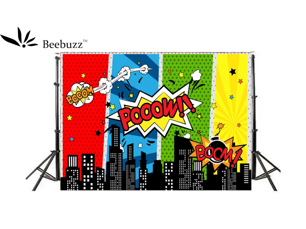 

Beebuzz Photo Background City Children Cartoon Photography Backdrops Photo Backdrop