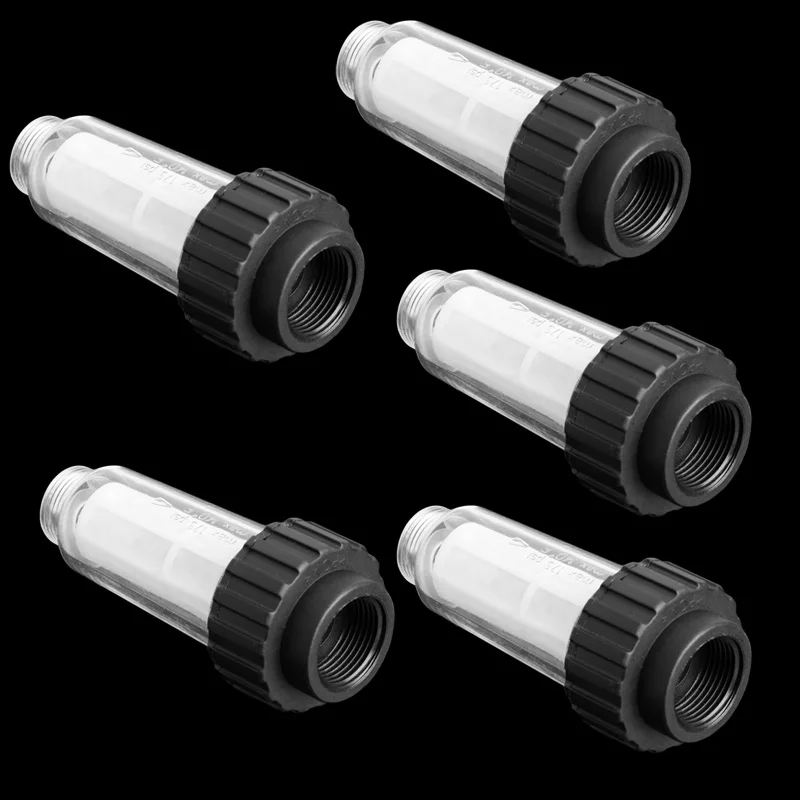 5pcs High Pressure Washing Filter Plastic Purifiers Water Cleaner 175 psi