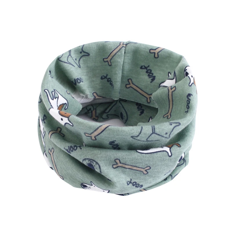 Children Warm Cotton Scarf Shawl Winter Cartoon Print Pattern Comfortable Neckerchief SER88