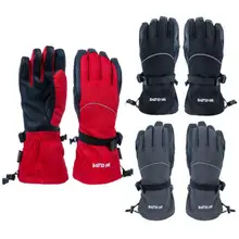 Горячее предложение! Распродажа! Мужские и женские лыжные перчатки, перчатки для сноуборда, Сверхлегкие Водонепроницаемые зимние теплые флисовые перчатки для езды на мотоцикле и снегоходе 4