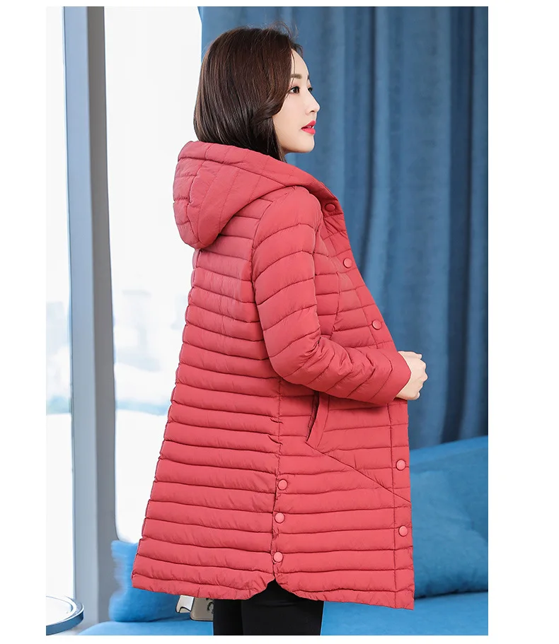 AliExpress New Style down Jacket Cotton-padded Clothes Women's Slimming WOMEN'S Dress Cotton-padded Jacket Thin Slim Fit Mi