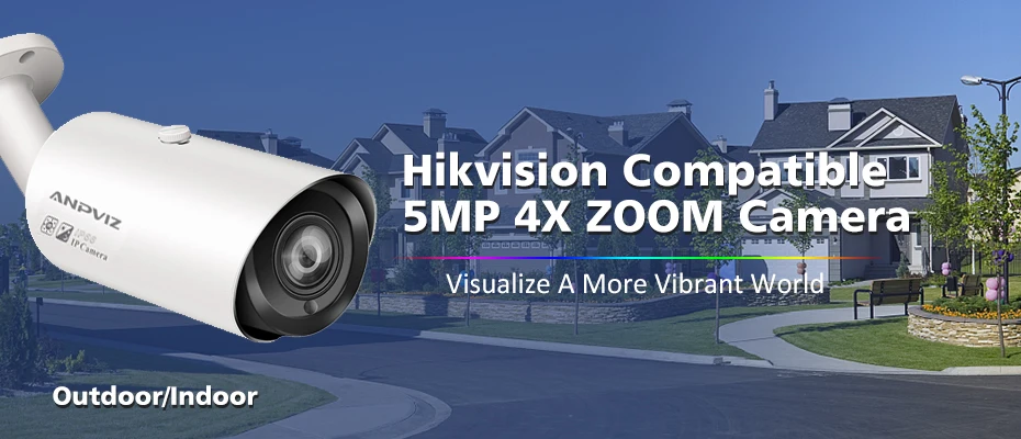 Hikvision совместимая ip-камера 5MP 4X оптика зум наружная Водонепроницаемая инфракрасная камера ночного видения для видеонаблюдения