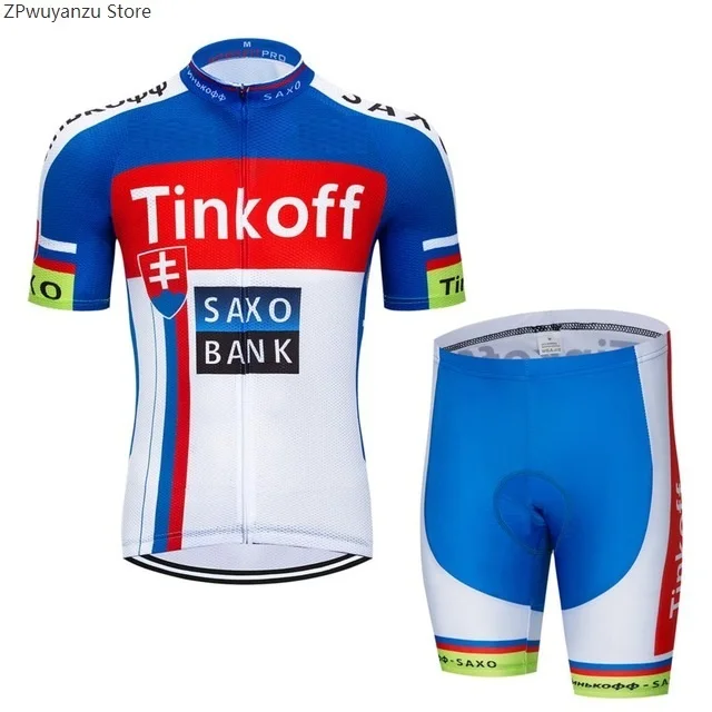 Тинькофф для велосипедной команды Джерси комплект Pro Team Велоспорт Джерси одежда MTB короткий рукав комплект велосипед спортивная одежда Наборы Maillot Ropa Ciclismo - Цвет: 16