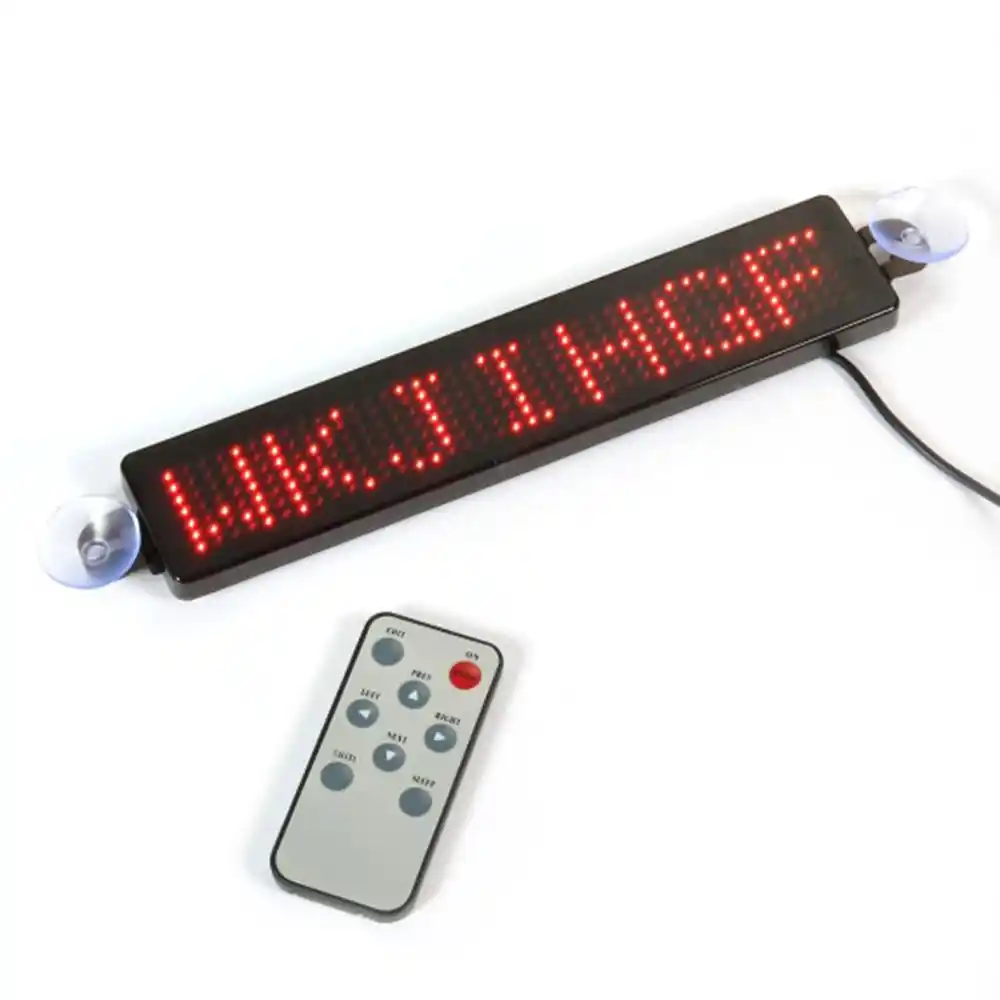 RGB Full-color Car Interior LED Sign Mobile Phone Programming Scrolling Message Sign Board Can Be Used For Most Models On The Market. 12v Remote-controlled Led Car Logo Vehicle-mounted LED Display