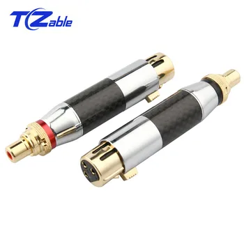 

XLR To RCA Audio Microphone Adapter 3 Pin XLR Female To RCA Female Converters Can DIY Make Microphone Balance Cable Black Red