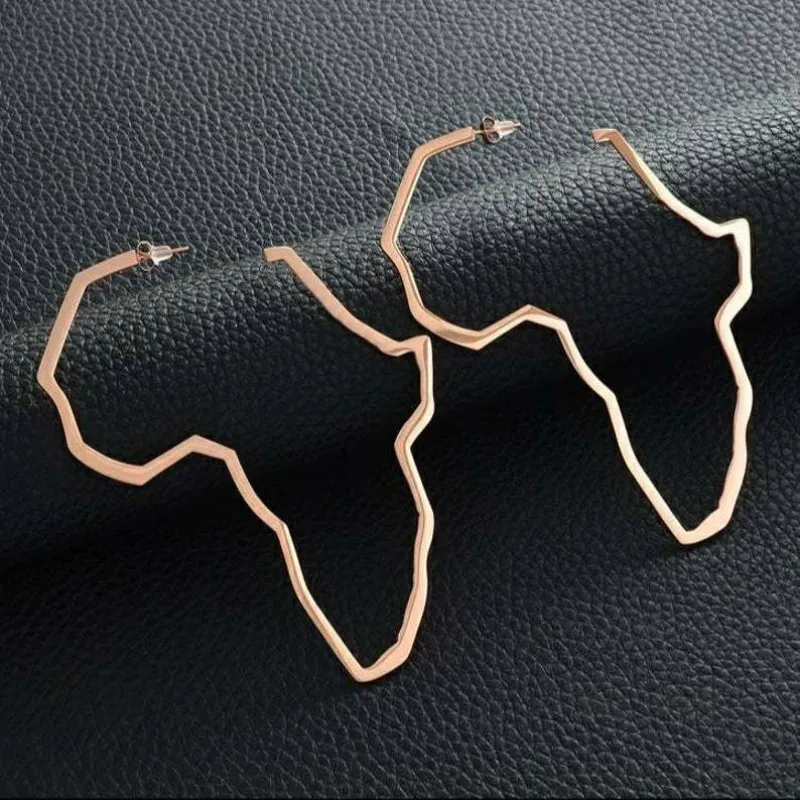 

Fashion Map Earrings Women Irregular Geometry Earrings Exaggerated Big Earrings for Women Wedding Jewelry African Earrings