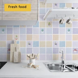 Wallpaper Waterproof Anti Greasy Self Adhesive Film Panels PVC Decoration Vinyl Renovation For Kitchen Desk Wall Stickers Decals