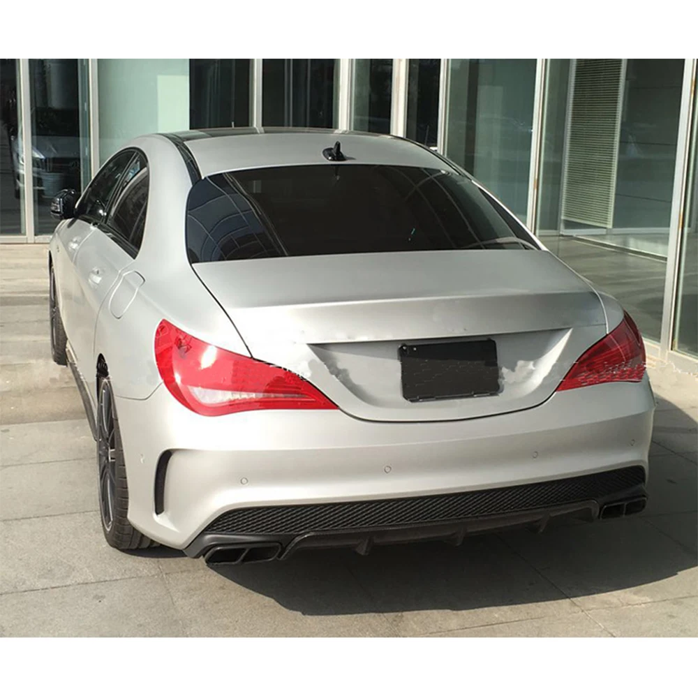 PP Автомобильный задний бампер диффузор для губ глушитель для Mercedes-Benz cla Class C117 CL180 cl200 Sport cl45 AMG седан