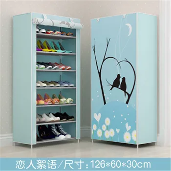 

Simple Dustproof Shoe Rack, Thickened Non-Woven Shoe Cabinet, Creative Combination Of Four-Layer Shoe Cabinet Shoemaker