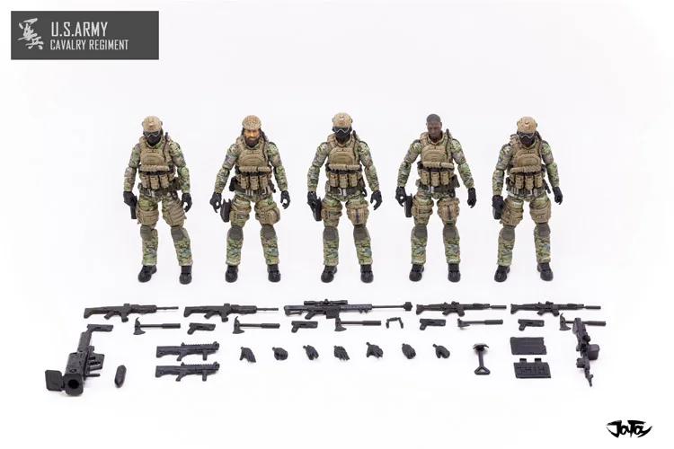 JOYTOY JTUS004 кавалерийский полк армии США 1/18 фигурки Набор 5