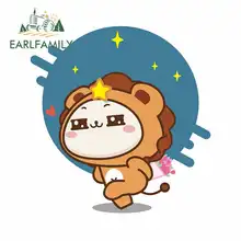 EARLFAMILY 13cm x 8.1cm Adore little lion Car Stickers Wrap Bumper Trunk Truck Graphics Waterproof Anime Fine Decal JDM Vinyl