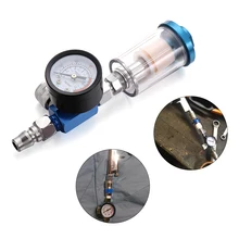 Воздушный пистолет-распылитель Датчик Регулятор Мини Аэрограф регулятор давления прозрачный в линии инструмент влагоотделитель 1/" резьба краска аксессуар