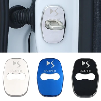 

Car-Styling 4pcs car door lock cover Auto Emblems Case For DS SPIRIT DS3 DS4 DS4S DS5 DS 5LS DS6 DS7 Accessories