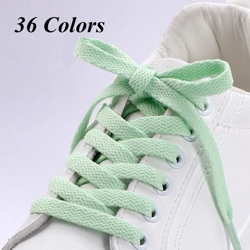 1 paire de lacets plats pour baskets 36 couleurs lacets de chaussures en  tissu blanc noir lacets de chaussures lacets pour chaussures classiques  chaussures souples