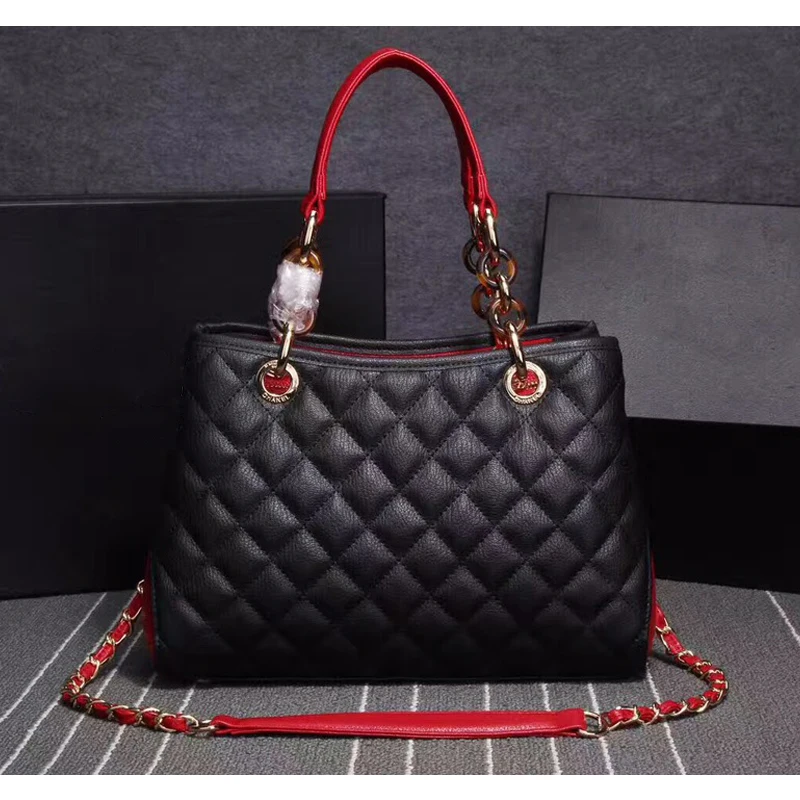 

Big bag for women 2020 new Luxry handbags women bags designer fashionable Brand Chains diamond pattern single bag for laides