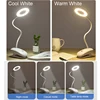 8W Desk lamp USB Rechargeable Table Lamp with Clip Bed Reading Book Night Light LED Desk lamp Table Eye Protection DC5V ZZD0019 ► Photo 2/6