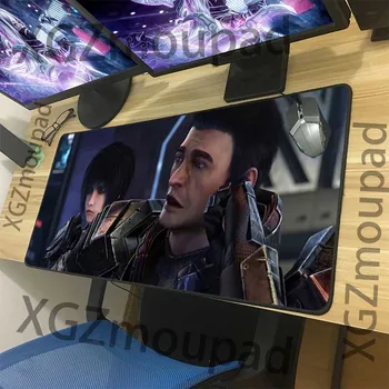 

XGZ Custom Large Gaming Mouse Pad Black Lock Edge Cute Girl Riven Office Personality Computer Table Mat Speed Rubber Non-slip