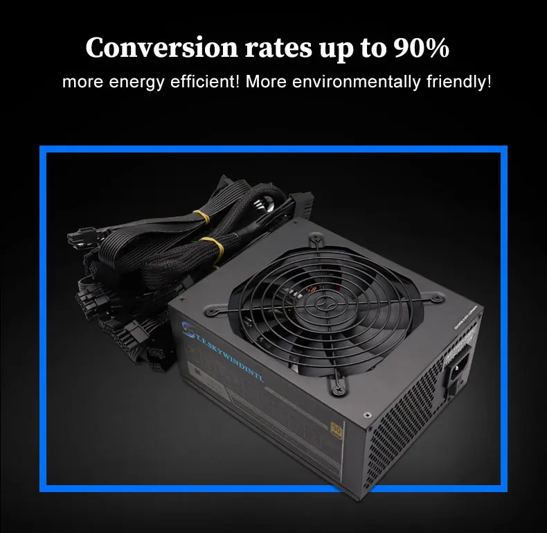 2000W Power Supply for Mining 110V 220V 1800W PSU ATX Full Modular ETH