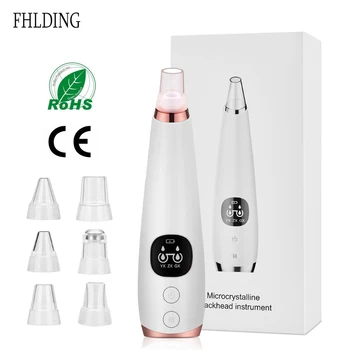 

Electric Blackhead Vacuum Remover Pore Acne Pimple Removal Suction Tool Facial Diamond Dermabrasion Machine Face Vacuum Cleaner