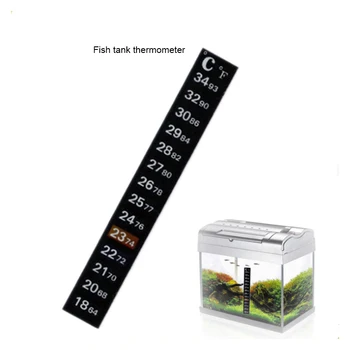 Cyfrowe akwarium Stick-on Fish Tank termometr na lodówkę naklejki narzędzia pomiarowe kontrola temperatury produkty produkty dla zwierzaka domowego 2020 tanie i dobre opinie CN (pochodzenie) Other Dropshipping PET + liquid crystal thermometer