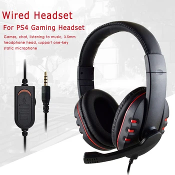 

2020 New Hot Sale 3.5mm Jack Wired Gaming Headsets HIFI Stereo Bass Sound Headphones with Microphones for PS4/ Xbox/ Switch/ PC
