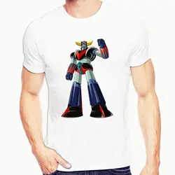Робот Grendizer японский аниме футболки для мужчин веселое Harajuku Мужская футболка с рисунком хип хоп Уличная футболка Homme Топы