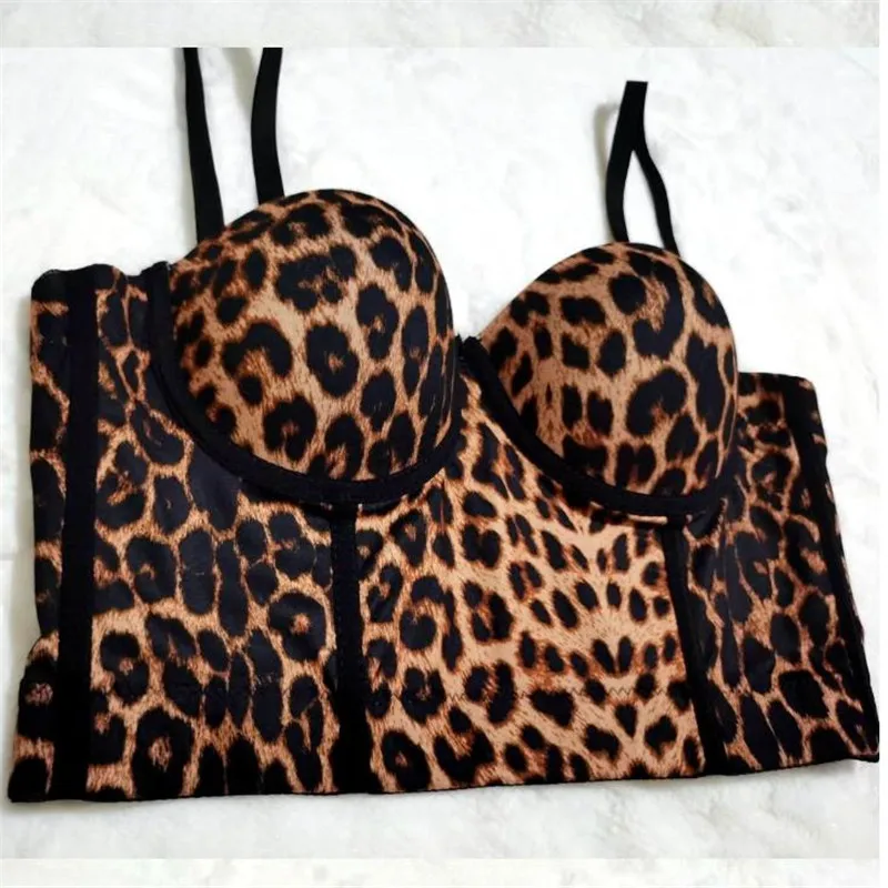 leopard bustier top