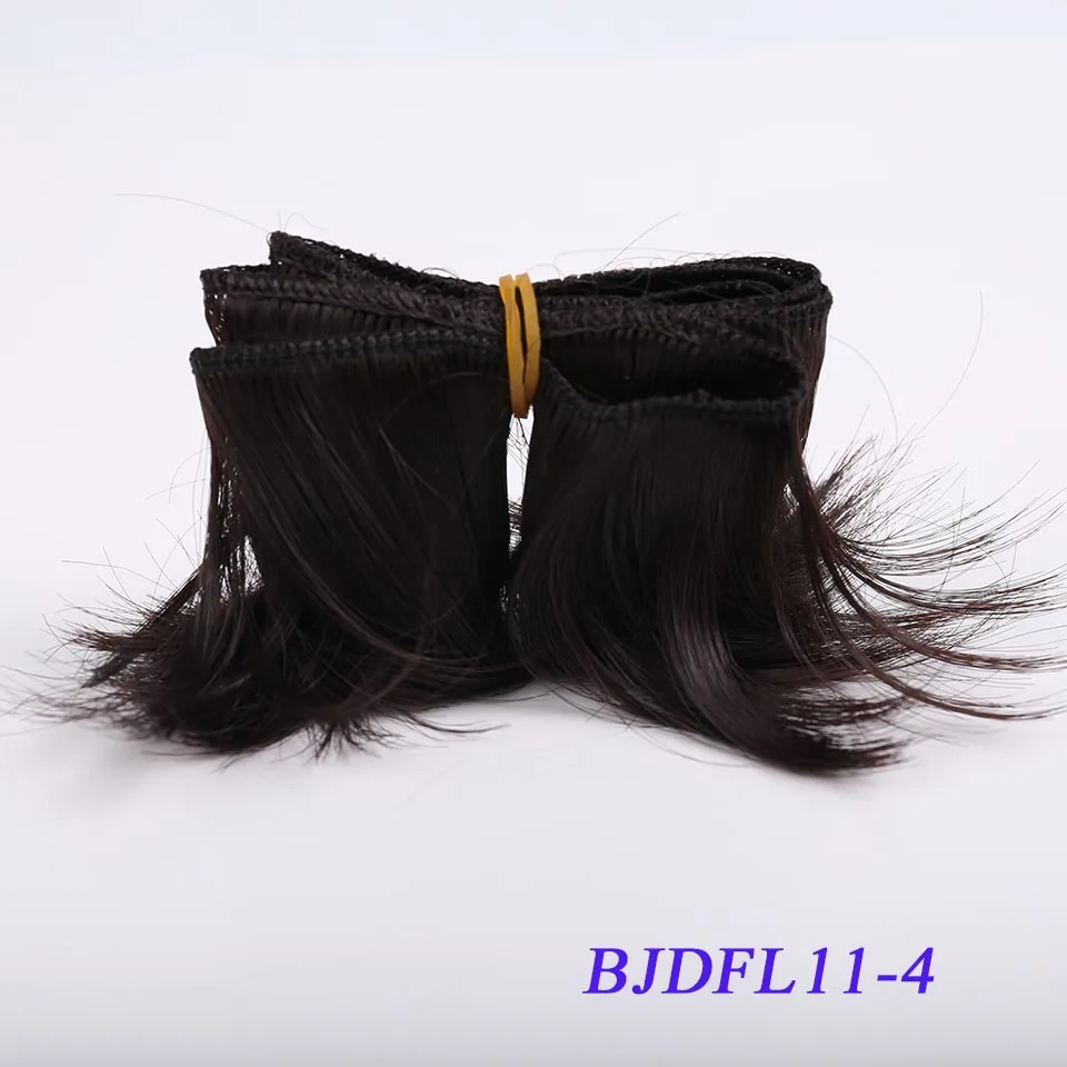 Bybrana 5 см* 100 см короткие волосы BJD парик SD DIY парик для кукол - Цвет: 4