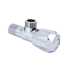 Copper Angle Valve G1/2 Thread Triangle Valve Cold Hot Water Universal Angle Valve Toilet Sink Water Heater Bathroom Accessories