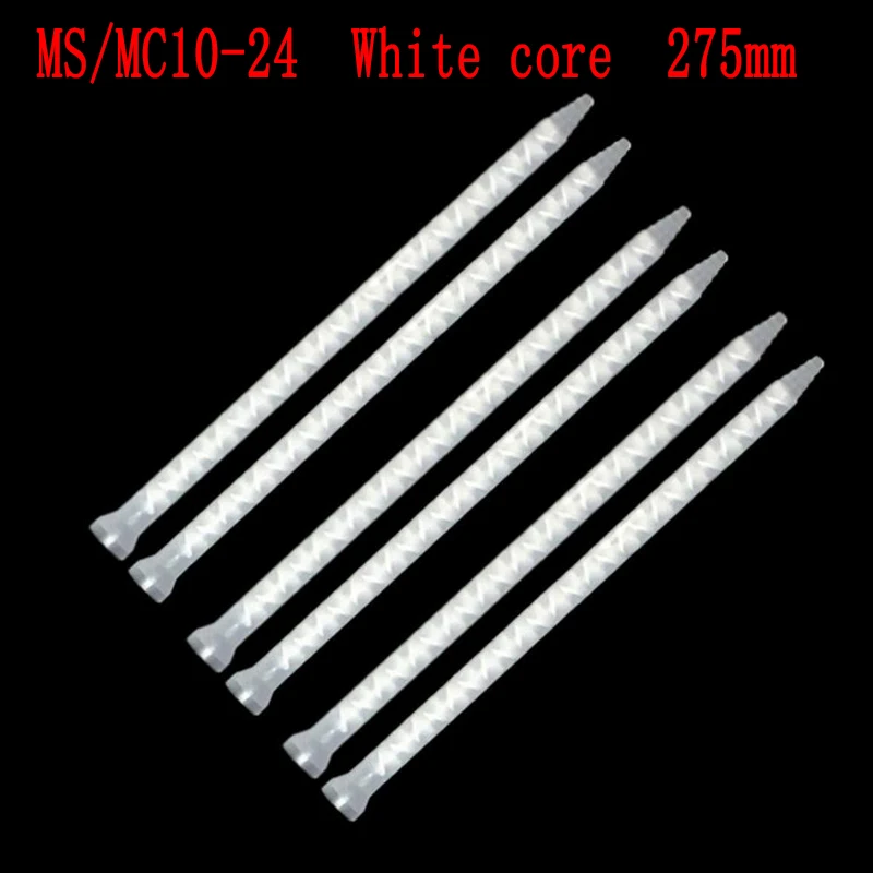 Resina ab Cola Epóxi 275 mm Bico de Mistura Estático Tubo para Misturar Dois Componentes Máquina de Mistura de Líquidos Arma de Cola ab 20 Peças