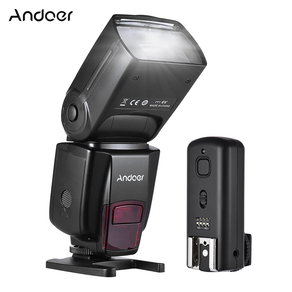 Andoer AD560 IV Pro беспроводной универсальный накамерный Slave Speedlite вспышка светильник GN50 с триггером вспышки цветные фильтры диффузор