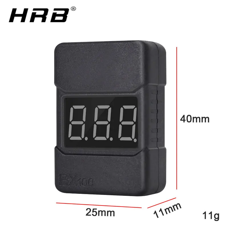 Индикатор напряжения батареи Lipo HotRc BX100 1 8S светодиодный низковольтный зуммер