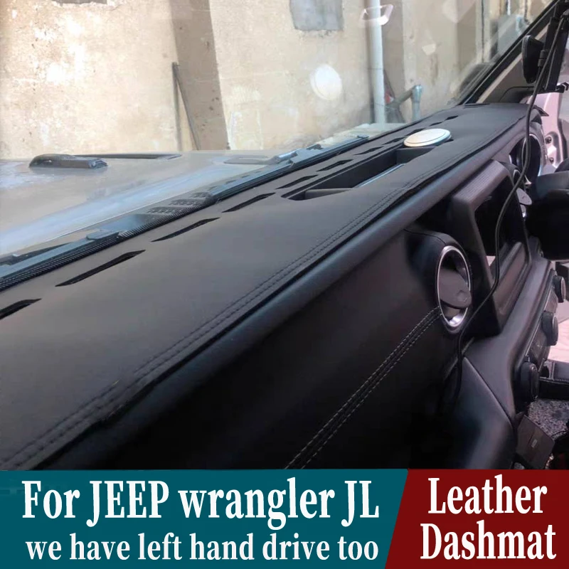 

Кожаный коврик для приборной панели jeep wranger JL 2018 2019 2020 2021