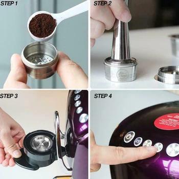 

Refillable/Reusable Coffee Capsule Pods Cups For Cafissimo Classic Machine