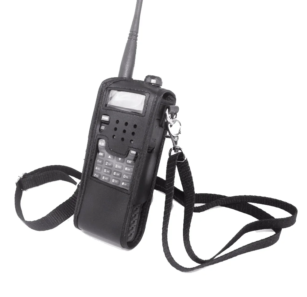 Удлиненная кожаная мягкая сумка-чехол для Baofeng UV-5R 3800 мач портативная рация UV 5R TYT
