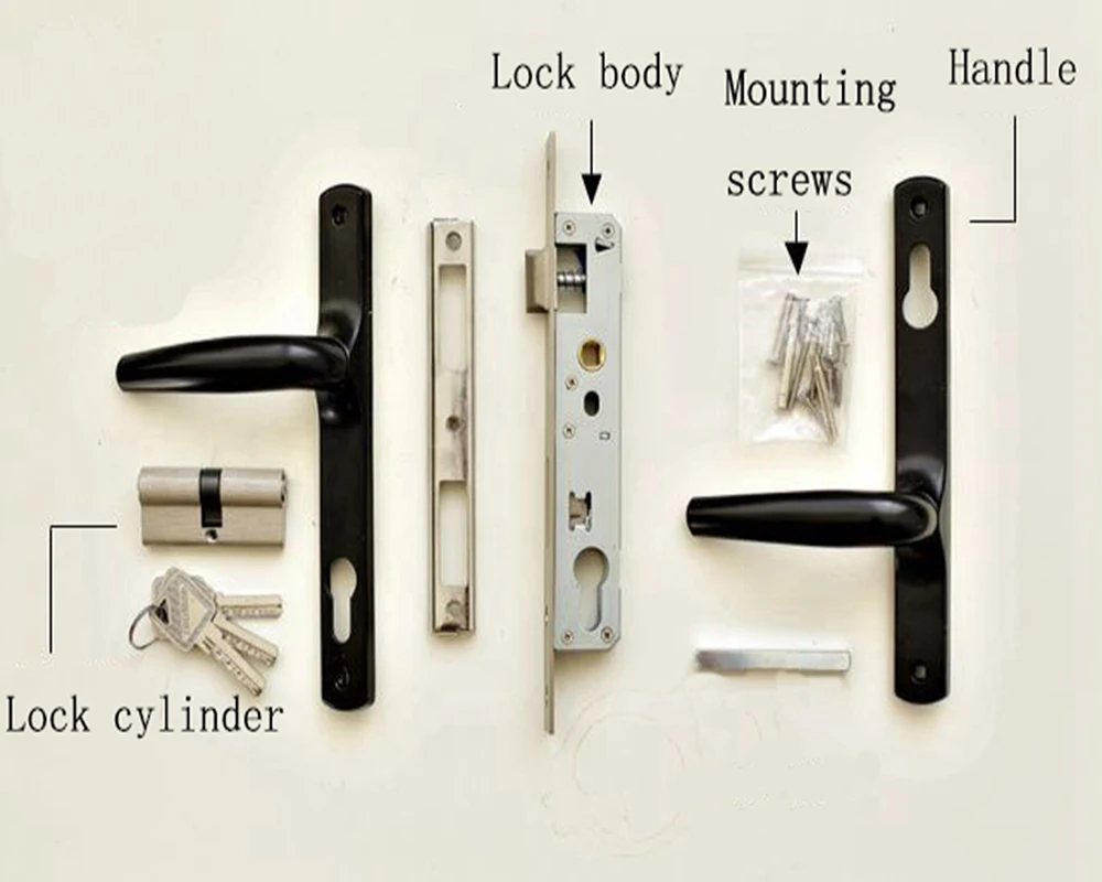 UNILOCKS1pc8520253035aluminumdoorlocksetdoorhandleBalcony