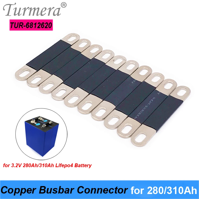 

Copper BusBars Connector for 3.2V 280Ah 310Ah Lifepo4 Battery Assemble for 36V E-Bike and Uninterrupted Power Supply 12V Turmera