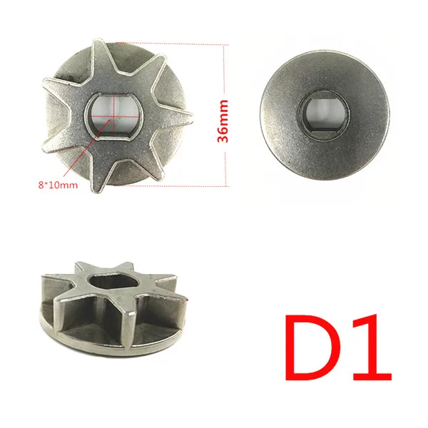 1PCS D1 Шестерня звездочки привод Замена звездочки для MAKITA 405 5016 5016B 5012B 5014B 8016 шестерня Звездочка Электрическая цепная пила бензопила - Цвет: 1PCS D1