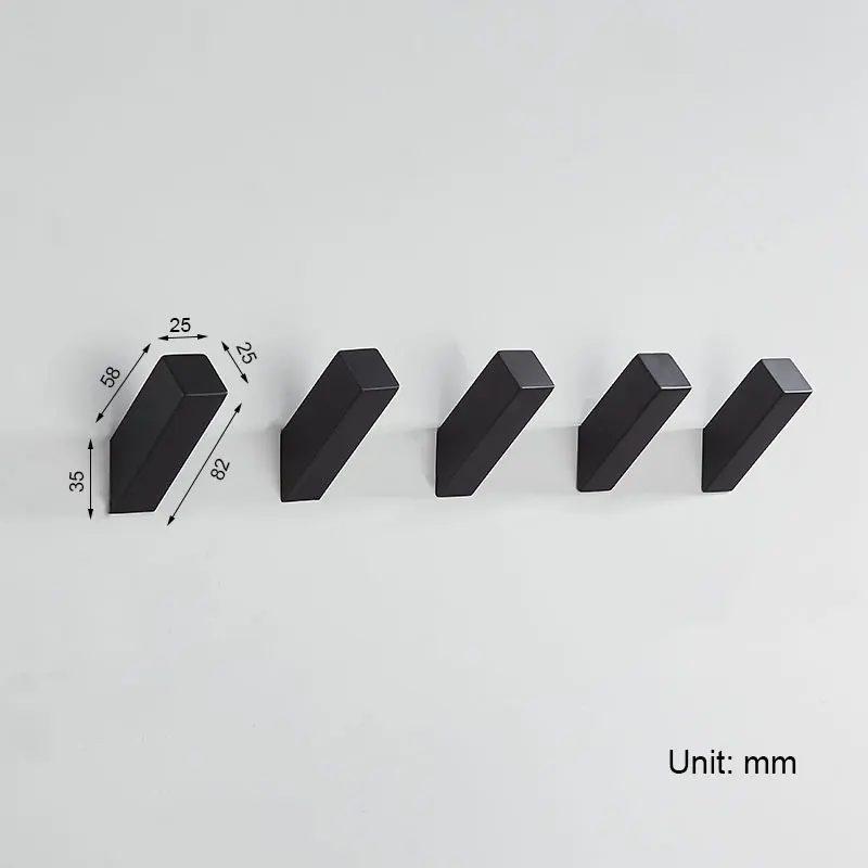 Wall-Mounted Black Towel Hook COOANHO SUS304 Stainless Steel Black Bath Robe Hook Suitable For Bathroom Living Room And Hotel stainless steel hook kitchen hook wall hanger wall clothes hook towel hook
