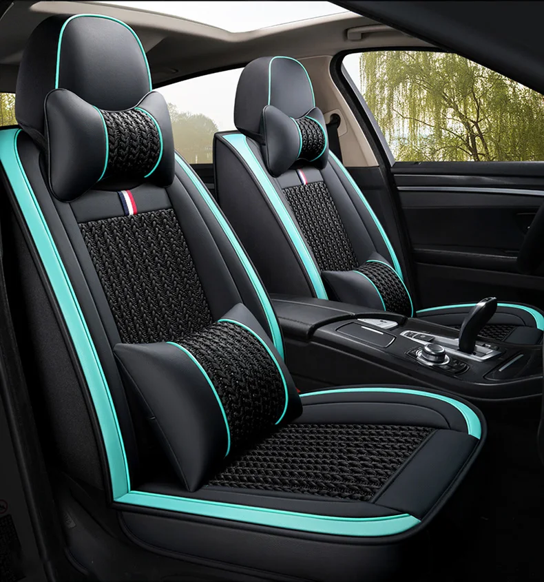 GREEN LUX Универсальный чехол для автомобильного сиденья для Ford Fiesta Focus 2 3 S-MAX kuga Ranger Mondeo mk3 аксессуары Чехлы для наклейки для авто - Название цвета: GREEN LUX