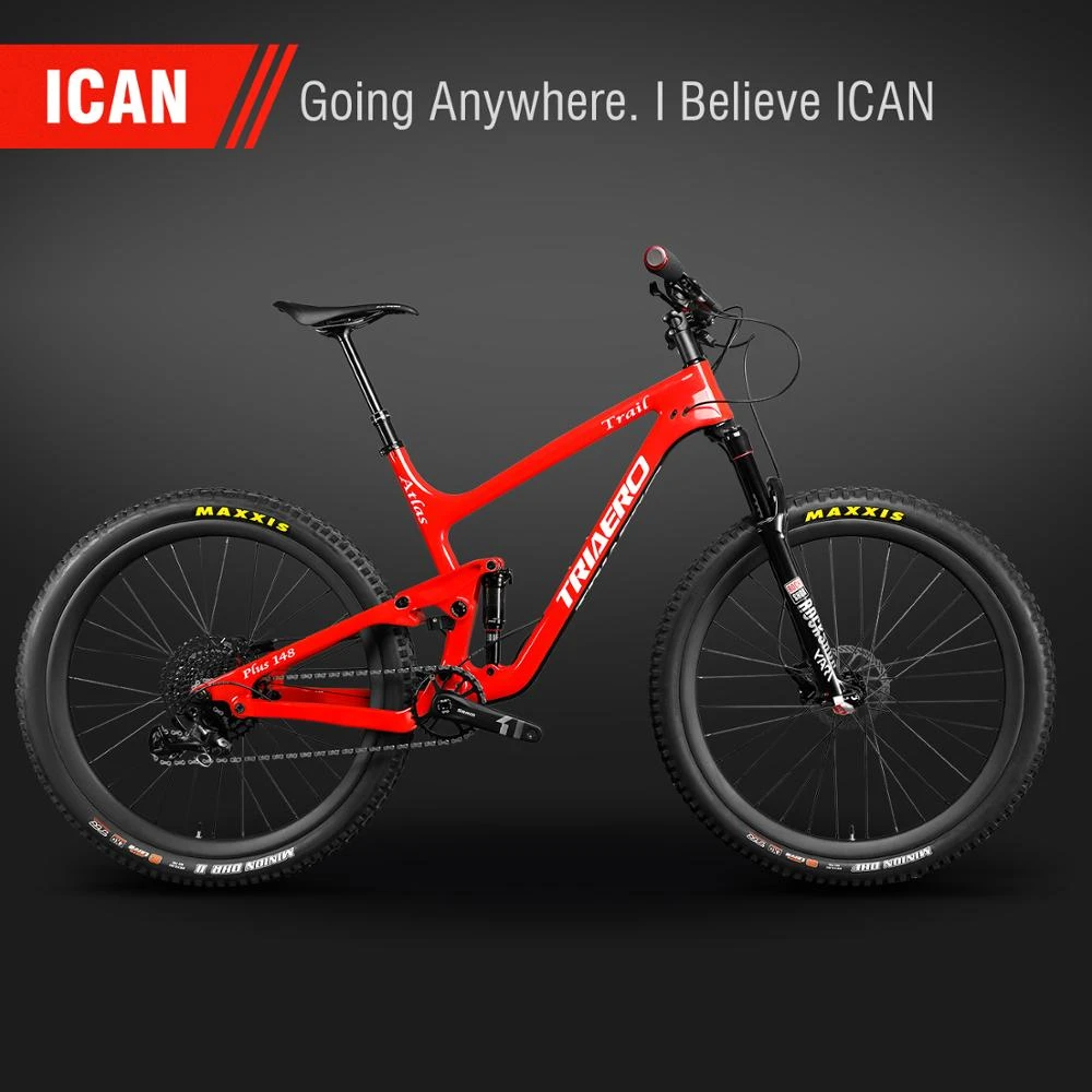 27.5 Plus Carbon Trail Bike Mtb Mountainbike Rockshox Xs/S/M/L/Xl Max  Banden 27.5x3.0/29X2.3|Bicycle| - AliExpress