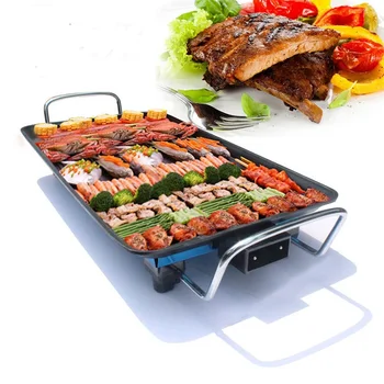 

110V/220V smokeless grill rotisserie new camping electric table top indoor grill griddle barbecue plate nonstick bbq hotdog