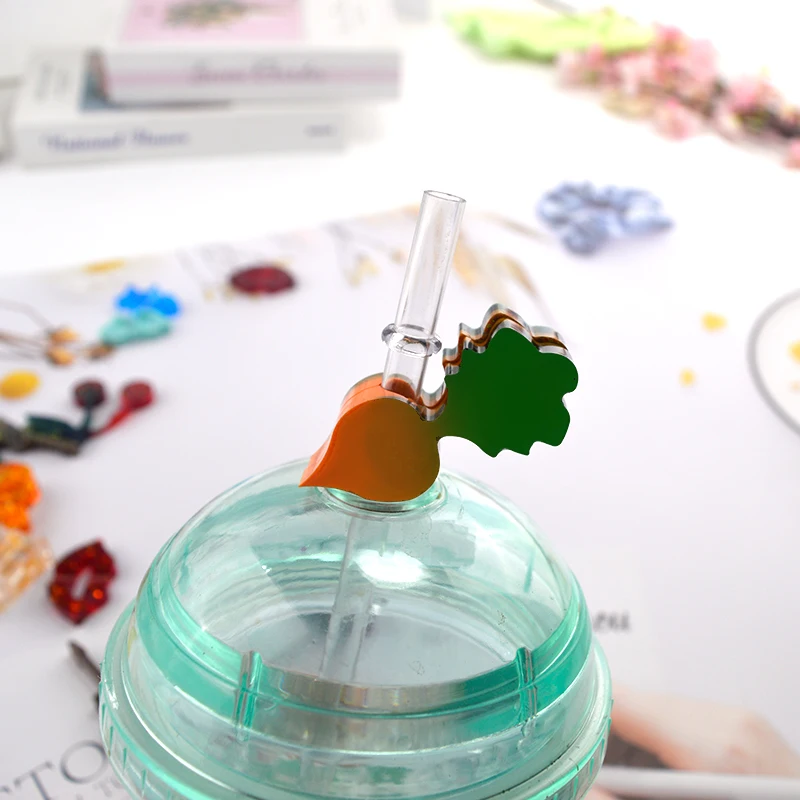 DM125 7 Style Straw Topper Epoxy Reisn Mold For Resina Epoxi Transparente Moldes Para Resina Decorating Tools