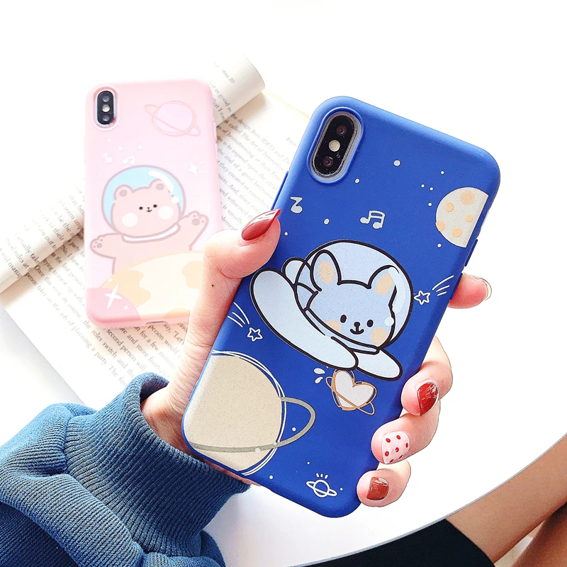 Мягкий Ультратонкий чехол для iphone 11 с изображением летящего медведя Apple iPhone 5S SE 6 6s