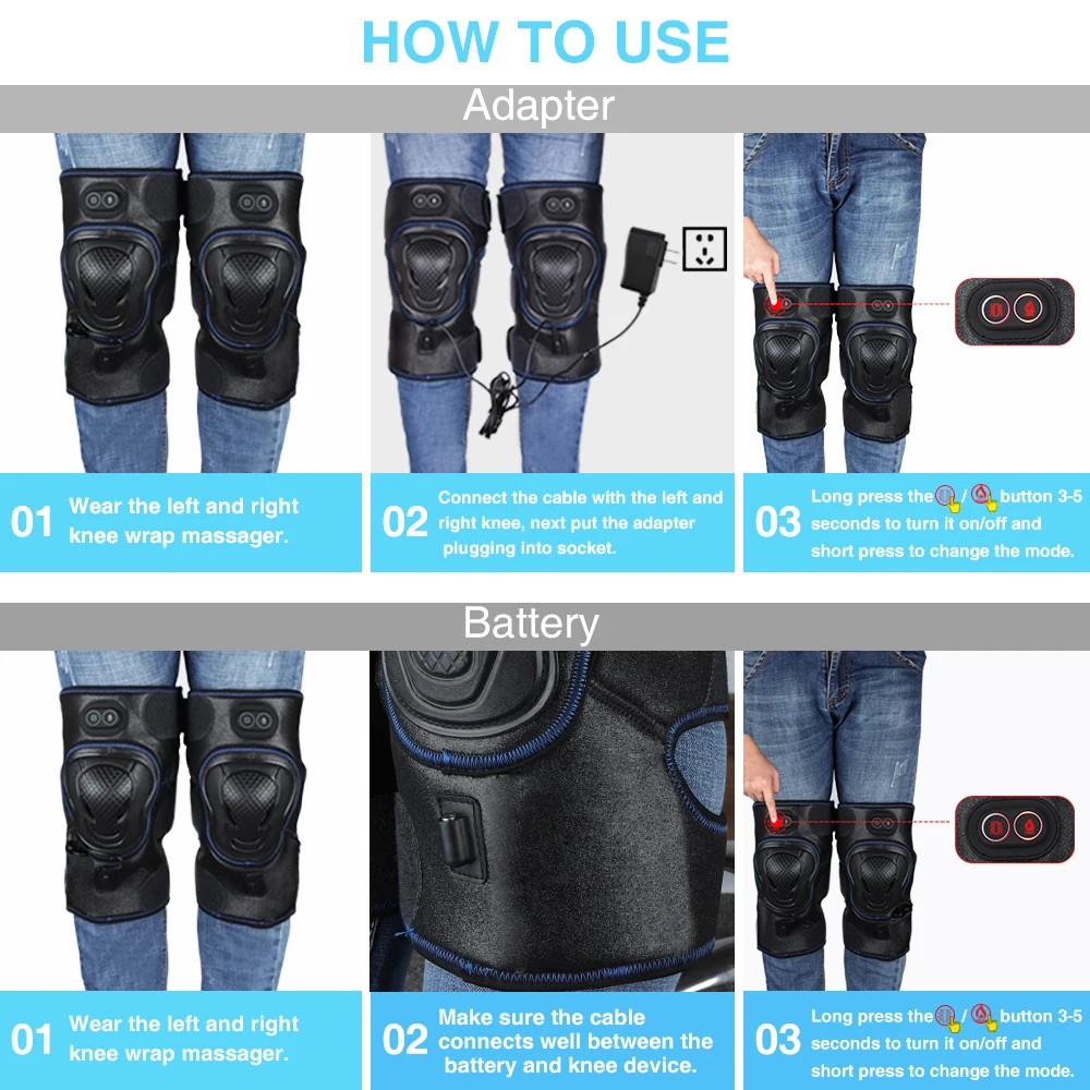 Heated Knee Brace Wrap Joint Protector Far Infrared Hot Massager Apparatus Physiotherapy instrument Vibration knee heat 1 Heated Knee Brace Wrap Joint Protector Far Infrared Hot Massager Apparatus Physiotherapy instrument Vibration knee heat 4